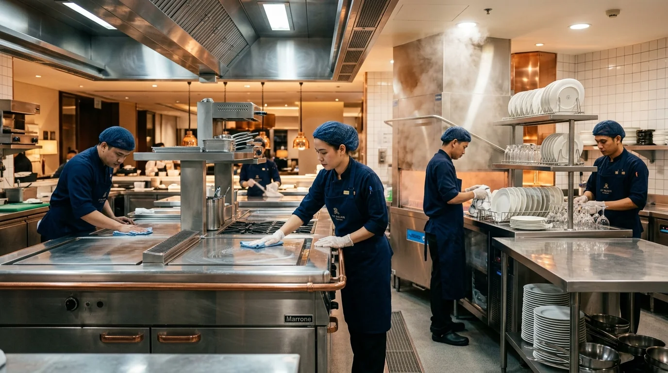 Overnight Kitchen Deep Clean